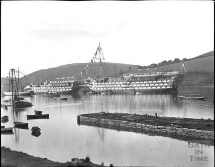 Naval training station, Dartmouth, end of 19th century
