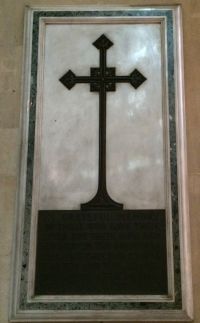 Abbey Memorial Chapel plaque