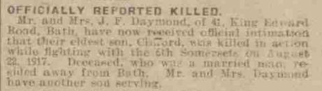 Clifford Daymond death report
