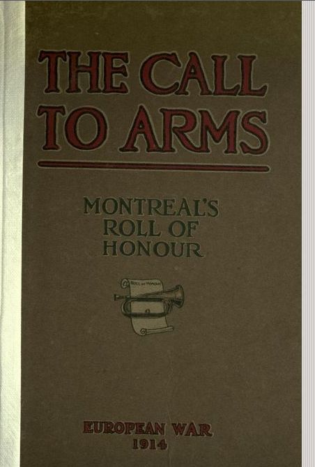 Montreal Roll of Honour cover