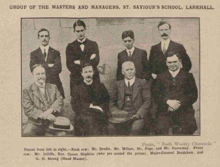Photo of St Saviour's masters July 1914